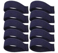 WESIEVYA 10pcs Elastic Belt Loops for Duty Belts Backpack Strap Organizers Lightweight Robust Canvas Loops for Outdoor Use Stylish and Practical Navy Blue