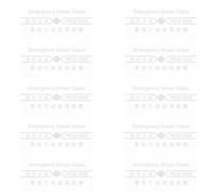 WESIEVYA 10Pcs Fire Alarm Manual Switch Cover Replacement Glass High-Temperature Resistant Break Glass Unit Compatible Fire Alarm Emergency Activation Safety Accessories