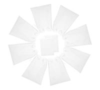 WESIEVYA 10pcs Large Drawstring Dust Bags for Shoes and Handbags, Breathable White Non-Woven Fabric Storage Pouches 35x25cm, Multipurpose Shoe Organizers for Travel and Home