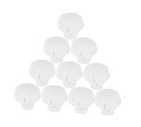 WESIEVYA 10pcs Mini Cloth Chef Hats for Dolls Miniature Craft Accessories Adorable DIY Dollhouse Decorations Charming Tiny Tops for Creative Projects