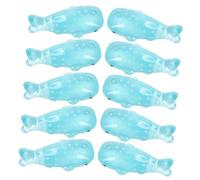 WESIEVYA 10pcs Mini Resin Whale Figurines Tiny Ocean Animal Decorations Not Easy to Break Or Deform Adorable Cartoon Style Miniature Whale Statues for Dollhouse and Micro Landscaping
