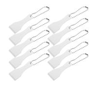 WESIEVYA 10pcs Plastic Lottery Ticket Scratcher Tools Lightweight Sticker Removal Scraper with Hanger for Scratch Cards and Label Scratching