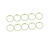 WESIEVYA 10pcs Retro Simple Wire Rope Keychain Metal Keyring Keyring Parts Key Chain Ring Key Hook