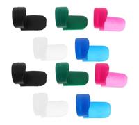 WESIEVYA 10pcs Silicone Clarinet Thumb Rest Pads Ergonomic Long Handle Finger Cushion Accessories for Comfortable Grip and Improved Control in Concerts and Festivals