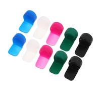 WESIEVYA 10pcs Silicone Clarinet Thumb Rest Pads Soft Ergonomic Finger Tip Protectors with Long Handle for Enhanced Grip and Playing Comfort Assorted Colors for Concerts and Festivals