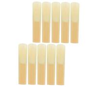 WESIEVYA 10pcs Soprano Saxophone Reeds Replacement Compact Woodwind Instrument Accessories for Easy Installation and Performance Lightweight Design for Musicians The Go