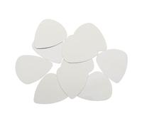 WESIEVYA 10pcs Stainless Steel Bass Plectrum Music Instrument Pick Silver Smooth Surface Loud Sound for Guitar Playing