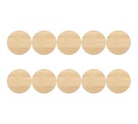 WESIEVYA 10pcs Unfinished Circle Bamboo Blanks for Crafting DIY Graffiti Chips Well Polished No Burr Round Slices Beige Base for A Centrepiece Or Drawing