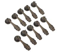 WESIEVYA 10pcs Vintage Zinc Alloy Cabinet Pull Handles Single Hole Design Decorative Drawer Pulls for Kitchen Bathroom Wardrobe with Versatile Use and Retro Style