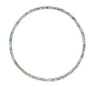 WESIEVYA 12 Pcs Acoustic Guitar Sound Hole Rosette Decals Inlay Stickers Pvc Shell Pattern 4mm Thickness Decorative Ring Set for Guitar Ornament and Repair