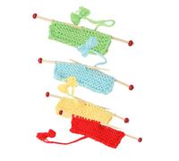 WESIEVYA 12 Scale Handcrafted Micro Landscape Decor in Red, Yellow, Grass Green, and Lake Blue for Dollhouse Ornament and Small House Decoration