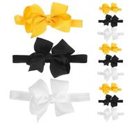 WESIEVYA 12PCS Baby Girls Hair Bows - Ribbon Knot Headbands Hairbands Hair Accessories for Newborn Infant Toddlers Little Girl and Kids