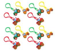 WESIEVYA 12pcs Farm Vehicle Keychains Variety Pack Cute Tractor Construction Truck Designs Spring Party Favor Classroom Rewards Harvest Season Party Prizes for Boys