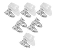 WESIEVYA 12pcs Guitar Thumb and Finger Pick Set Acoustic Fingerpicks White Celluloid Thumb Guards and Silver Metal Index Picks for Banjo Ukulele Mandolin Bass