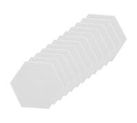 WESIEVYA 12pcs Hexagon Felt Acoustic Panels Self Adhesive Sound Absorbing Decorative Board for Home Ktv Multi Functional Memo Wall Decoration Safe and Durable