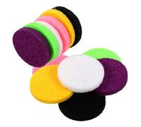 WESIEVYA 12pcs round Aroma Diffuser Pads Refill Soft Absorbent Aromatherapy Replacement Pads for Essential Oils Car and Home Use Multi-color