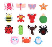 WESIEVYA 15pcs Cartoon Insect Data Line Protective Case Silicone Cable Saver Easy to Carry Organize USB Cable and Headset at Home Or Work Assorted Color Insects Shaped