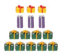 WESIEVYA 15pcs DIY Christmas Mobile Accessories Plastic Decorative Ornaments for Pendants and Refrigerator Festival Crafts in Red, Purple, Yellow, Green, and Blue Assorted style