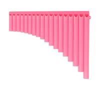 WESIEVYA 16-note Pink Starter Pan Flute for Beginners, Chinese Traditional Folk Musical Instrument, Alto Concert Panpipes for School Teaching and Learning