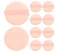 WESIEVYA 16pcs Cotton Makeup Powder Pads for Loose and Setting Powder Portable and Soft Velour Face Applicators for Even and Smooth Application on Occasions