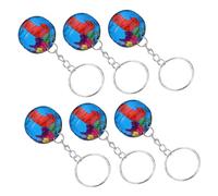WESIEVYA 16pcs Globe Keychains Educational Earth Planet Keyring for Backpack Creative Hanging Ornaments for Boys and Girls and Students Back to School