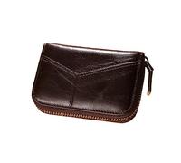 WESIEVYA 1pc Fashion Purse Multi-Functional Zipper Card Holder Portable Leather Cash Bag for Daily Use Compact for Men and Women Lightweight Design for