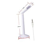 WESIEVYA 1pc Rotatable Interview Microphone Stand Noise Reduction for Desk Lavalier Microphone for Camera Professional Recording Mic