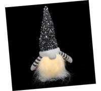 WESIEVYA 1pc Rudolph Doll Glowing Christmas Decor Cute Xmas Figurine for Party Adornment Home Decoration Holiday