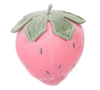 WESIEVYA 1pc Strawberry Throw Pillow Cute Plush for Pink Soft Stuffed Doll Creative Sofa Decorations Fluffy Strawberry Cushion for Home and
