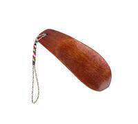 WESIEVYA 1pcs Mini Shoe Lifter Horn Wooden Portable Shoehorn Marvelous Wood Material Back Reduce Bending over Elders Indoor Office Use 3.54x1.38x0.20inch
