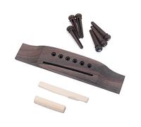 WESIEVYA 1set Acoustic Guitar Bridge Wooden Bone Saddle Nut and Bridge Guitar Parts for Classical