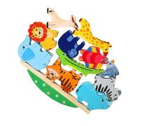WESIEVYA 1Set Animal Shaped Stacking Blocks for Educational Balance Game to Enhance Fine Motor Skills and Communication