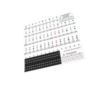 WESIEVYA 1set Decorative Piano Keyboard Stickers for Boy Girl Key Piano Decals Transparent Removable Learning Tool for Beginners Safe Easy to Install Instructions