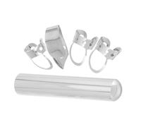 WESIEVYA 1set Electric Guitar Slide Bar Metal Finger Picks Silver Slide for Electric Acoustic Guitars Enhanced Fingerstyle