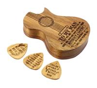 WESIEVYA 1set Guitar Pick Holder Case Picks Guitar Shape Storage Box Lightweight Design for Easy Carrying Suitable for Guitarists and Music Accessories