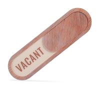 WESIEVYA 1set Reserved Vacant Door Sign with Smooth Slider Mechanism Adhesive Installation Texture Design for Offices and Conference Rooms Easy Indication of Occupancy Status