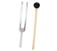 WESIEVYA 1set Tuning Fork Set with Hammer for Physical Experiments Tuning Forks for Sound Healing Music Therapy and Meditation Includes Cleaning Cloth