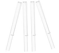 WESIEVYA 2 Pairs Acrylic Music Page Clips Clear Sheet Music Holders for Easy Viewing