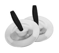 WESIEVYA 2 Pairs Finger Dialing Cymbal Belly Dancer Accessories for Women Clapping Monkey with Cymbals Brass Instruments Belly Dancer Outfit Cymbals for Tai Chi Bell Finger Cymbals