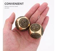 WESIEVYA 2 Pcs 38mm Solid Brass Baoding Balls Hand Exercise Fitness Balls for Muscle Strengthening, Healthy Hand Training and Meditation Massage in Wellness and Relaxation