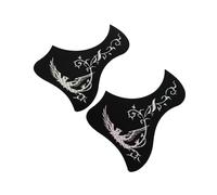 WESIEVYA 2 Pcs Self-adhesive Guitar Pickguard Stickers Plastic Protective Scratch Pads for Acoustic Guitars Decorative Bird and Designs Easy to Apply and Remove