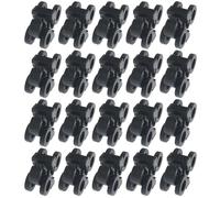 WESIEVYA 20 Pcs Shoelace Buckles No Tie Plastic Shoelace Lock with Rounded Corners Suitable for Running Shoes and Casual Footwear