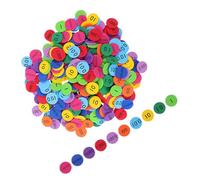 WESIEVYA 200pcs Place Value Discs EVA Math Counters for Early Education Color Recognition Game Accessories for Home and Kindergarten Learning