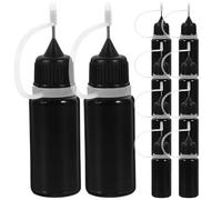 WESIEVYA 20pcs 10ml Glue Bottles with Fine, Easy to Squeeze Plastic Applicator Bottles with Stainless Steel Needle, Refillable Glue Dispenser for Crafting and DIY Projects