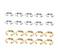 WESIEVYA 20pcs Alloy Braid Hair Rings Hair Accessories for Women Practical and Long-term Usage Suitable for Fashion Shows and Photo Sessions