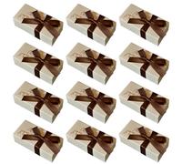 WESIEVYA 20pcs Beige Wedding Packing Boxes Made of Paper with Practical Candy Storage Feature, Fresh and Comfortable Appearance, for Wedding Favour Candy Packaging Random Color