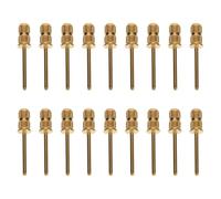 WESIEVYA 20Pcs Gold Cuticle Nail Drill Bits Set 2.35Mm Sanding Caps Electric Manicure Drill Heads for Nail Art Gel Filing and Cuticle Removal at Home or Salon