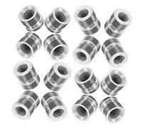 WESIEVYA 20Pcs Metal Guitar String Beads for Folk Guitar - Silver Bridge Pins Tail Design to Keep Strings in Place Replacement Hardware Accessories