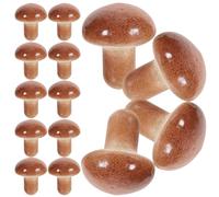 WESIEVYA 20pcs Photoing Fake Mushroom Simulation Mushroom Model Small Photo Prop Practical Well-made Foam with Simple Realistic Design for Shopwindow and Supermarket Decoration