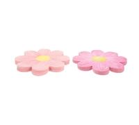 WESIEVYA 20pcs Pink Daisy Shape Paper Napkins Disposable Friendly Party Tableware with Charming Floral Design for Birthday Celebrations and Shower